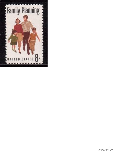 США-1972 (Мих.1061) ,  * (без клея), Семья
