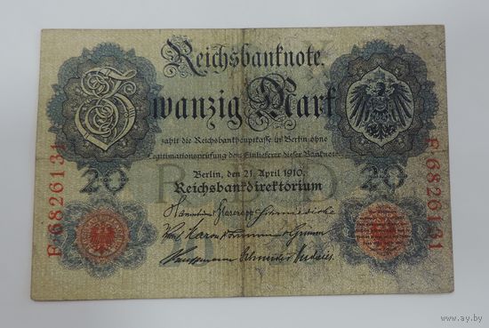 20 марок 1910 г. Германия