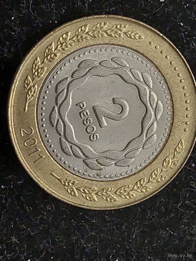 2 песо аргентина 2011