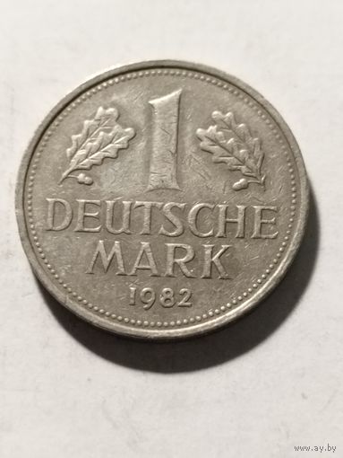 Германия 1 марка 1982 J