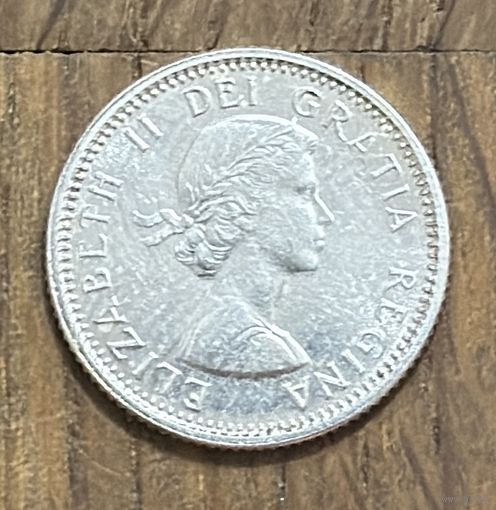 Канада 10 Центов Серебро 1964г.
