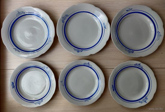 Тарелка Десертная Фарфоровая Аэрофлот Барановка СССР