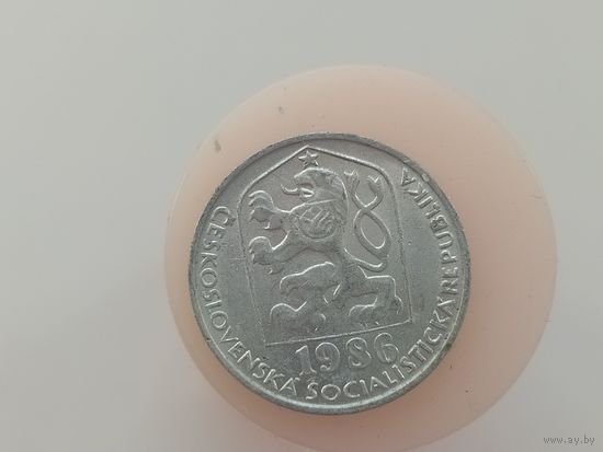 10 геллеров Чехословакия 1986 год  лот 44