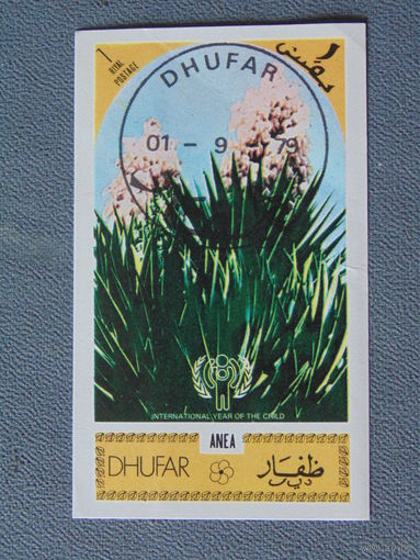 Дофар 1979 г. Цветы. Блок.
