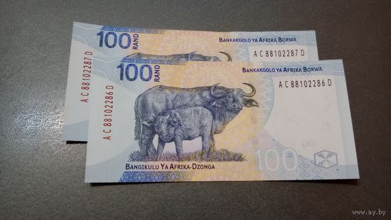 ЮАР 100 рэндов 2023 unc