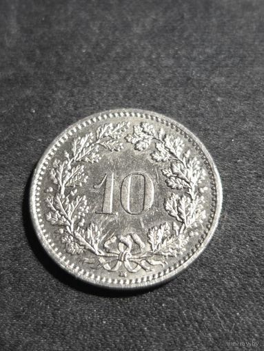 Швейцария 10 раппенов 2016