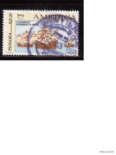 Панама-1992(Мих.1737) ,  гаш. , Открытие Америки, Корабли
