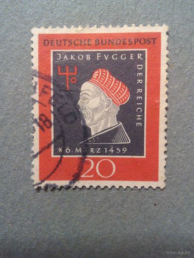 ФРГ. Я.Фуггер. 1959г. гашеная