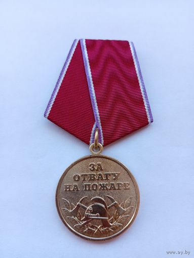 За отвагу на пожаре. МВД РФ.