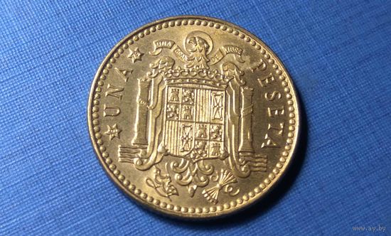 1 песета 1975 (79). Испания. AU!