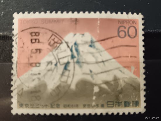 Япония, 1986. Живопись. Гора Фудзи.