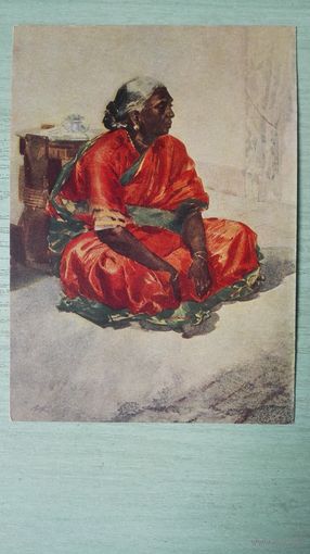 1955. Соцреализм. Климашин. Старая няня
