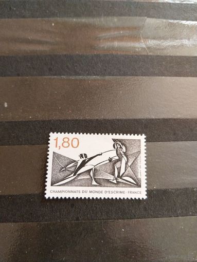 1981 Франция спорт чистая клей MNH** выпускалась одиночкой (4-12)