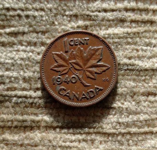 Werty71 Канада 1 цент 1940 Георг 6