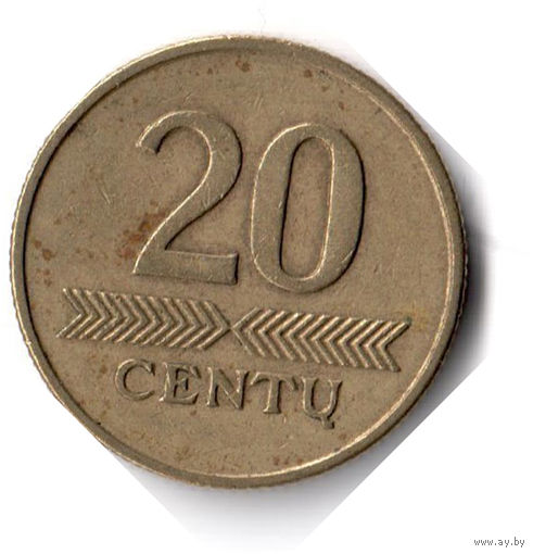 Литва. 20 центов. 1997 г.