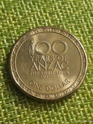Австралия 1 доллар 2017 г ( 100 лет Анзак )