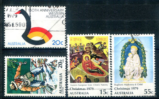 Австралия - 1979г. - марки года - 4 марки - гашёные. #3-WB-89-A-2