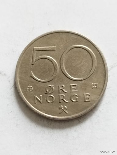 Норвегия 50 оре 1975