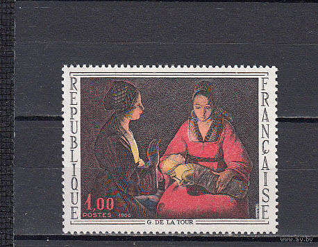Живопись. Франция 1966. 1 марка. Michel N 1552 (0,5 е).