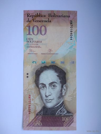 Венесуэла 100 боливар 2015 UNС