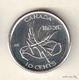 Канада 10 цент 2017 150 лет Конфедерации Канада - Крылья мира