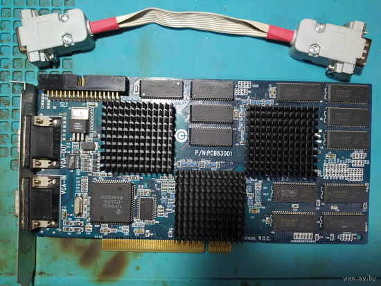 3dfx Voodoo 2 12 Mb 110 MHz PixelView рабочий с радиаторами