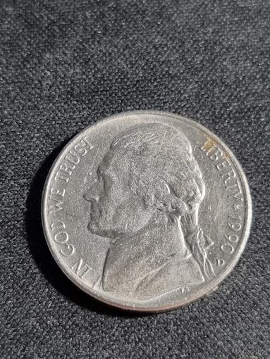США 5 центов 1990  D