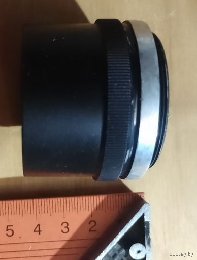 Удлинитель для объектива к фотоаппарату зенит СССР в футляре с рубля