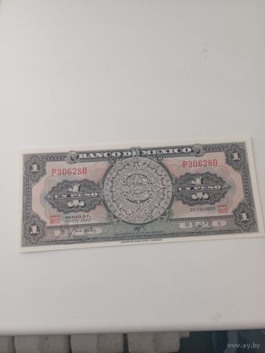 МЕКСИКА 1 песо 1970 год(P 306280)