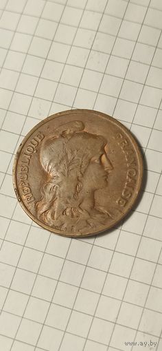 Франция 10 сантимов 1911 год