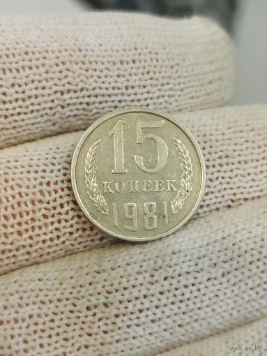 15 копеек 1981 г.разновидность с остями.(Не частая).