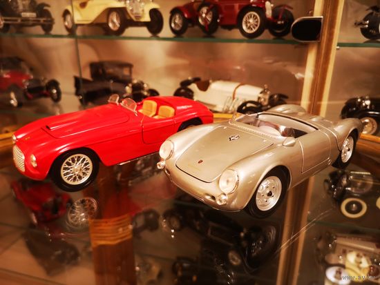 Porsche 550A:  Ferrari 166 MM