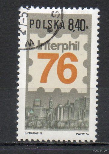 Международная филателистическая выставка "Interphil 76" в Филадельфии Польша 1976 год серия из 1 марки