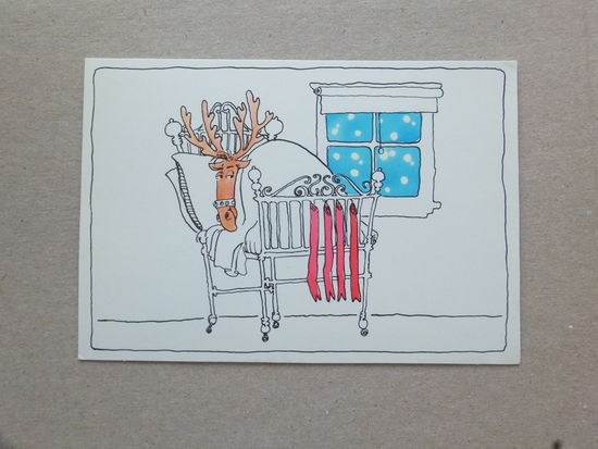 С новым годом США 1983   10х15 см