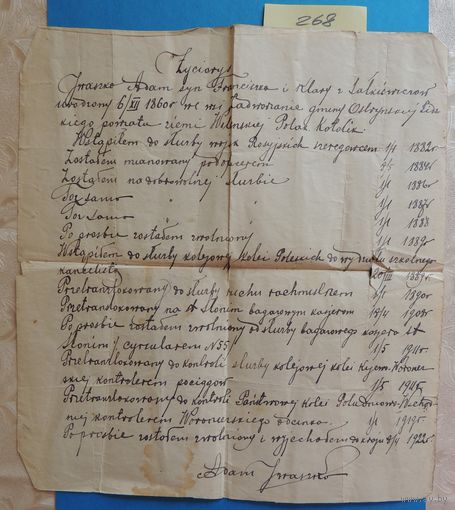 Биография, старая Польша, 1922 г.