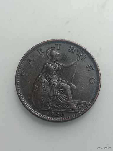 Великобритания фартинг  1926 года .