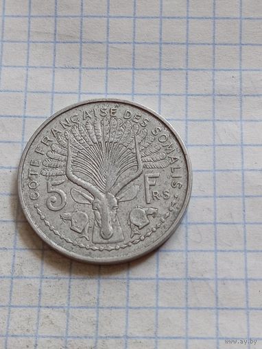 5 франков 1948 года Француский Сомали
