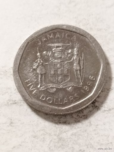 Ямайка 5 долларов 1996