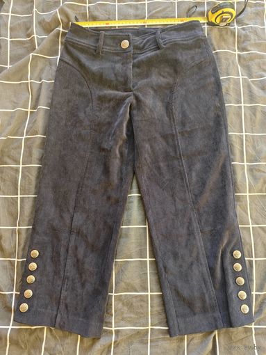 Брюки и юбка женские синий вельвет, Б/У, ТОРГ