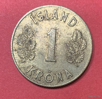 Исландия, 1 крона 1966г.