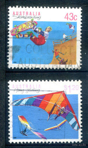 Австралия - 1990г. - спорт - 2 марки - полная серия, гашёные [Mi 1223-1224]. #3-WB-75-A-2