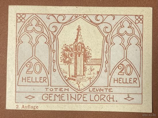 Нотгельд Австрия Маннинг , 20 геллеров 1920 год