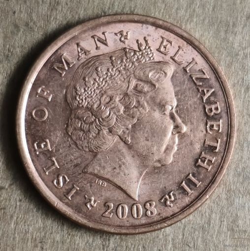 Остров Мэн 2 пенса, 2008 г., KM# 1254