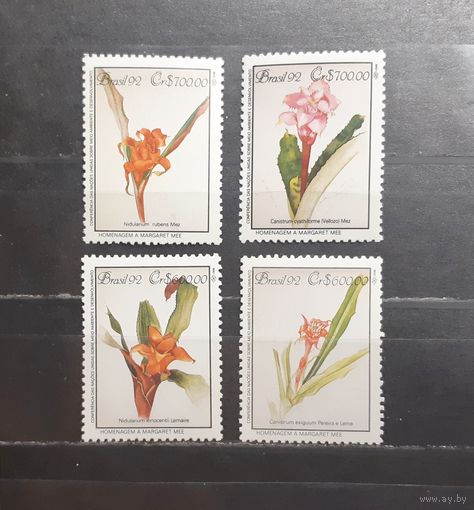 Бразилия. 1992 год. Флора. Цветы (1178)