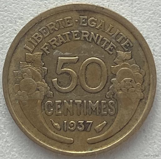 Франция 50 сантимов 1937 г.