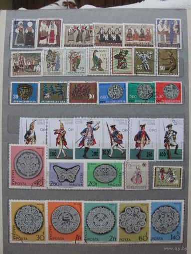 Продажа коллекции с 1 рубля! Культура и искусство на почтовых марках мира.