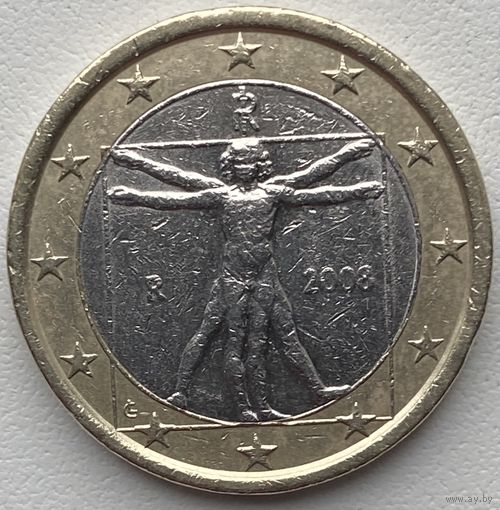 Италия 1 евро 2008 г.