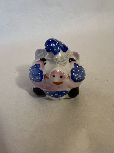 Статуэтка "Свинья", "Пятачок" фарфор ДФЗ