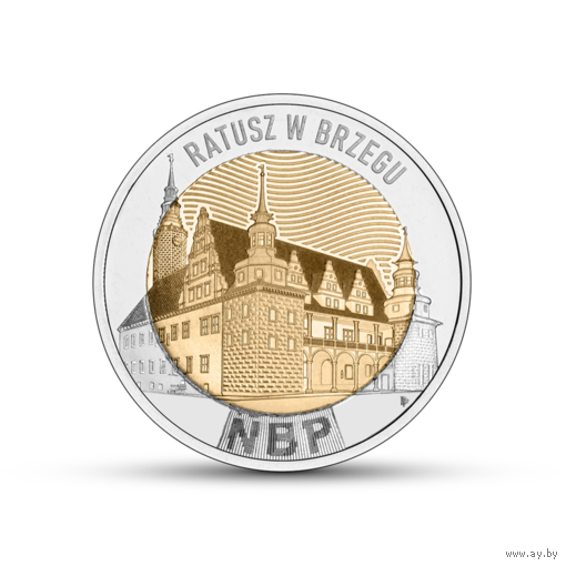 5 злотых 2025 Польша  UNC НОВИНКА. Адкрыйце для сябе Польшчу – Бжэгская ратуша