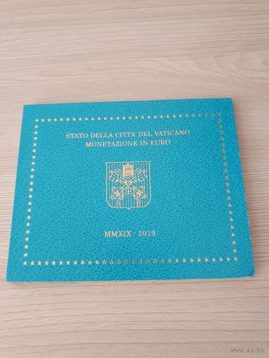 Ватикан 2019 официальный набор монет евро (8 монет, от 1 цента до 2 евро)